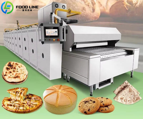 industrial continuous baking oven
