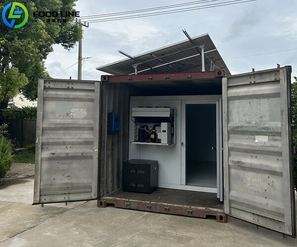industrial solar powered cold room