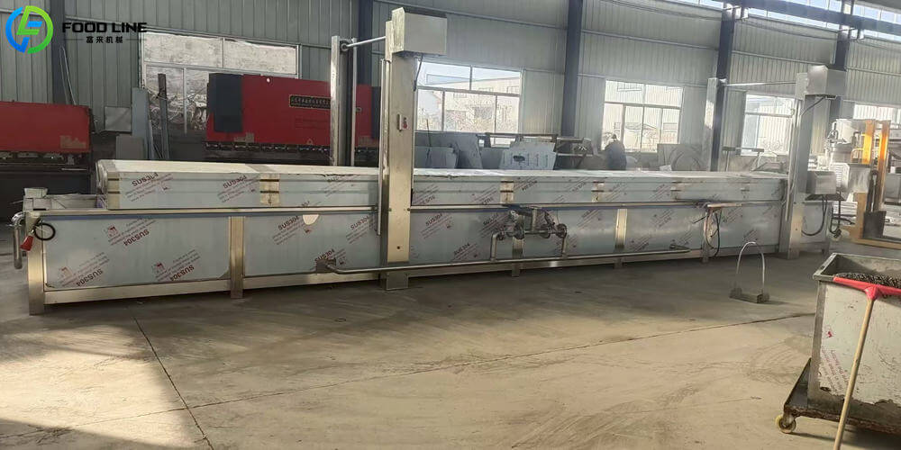 large capacity blanching line