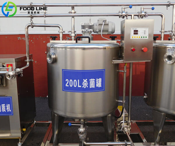 pasteurizer in yogurt line