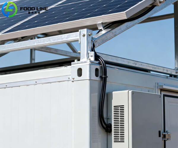 solar panel on cold storage