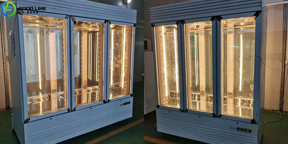 3 door high capacity dry age meat fridge