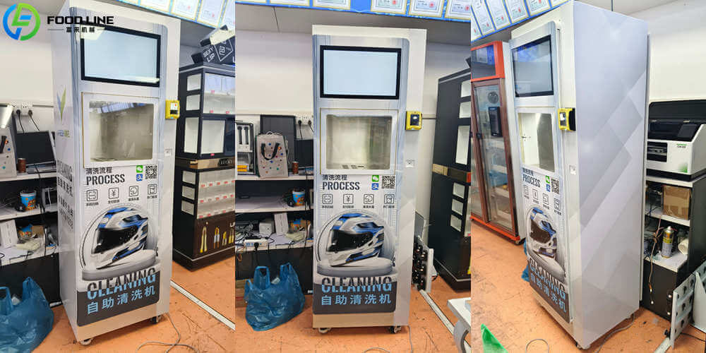 helmet quick cleaning drying vending machine