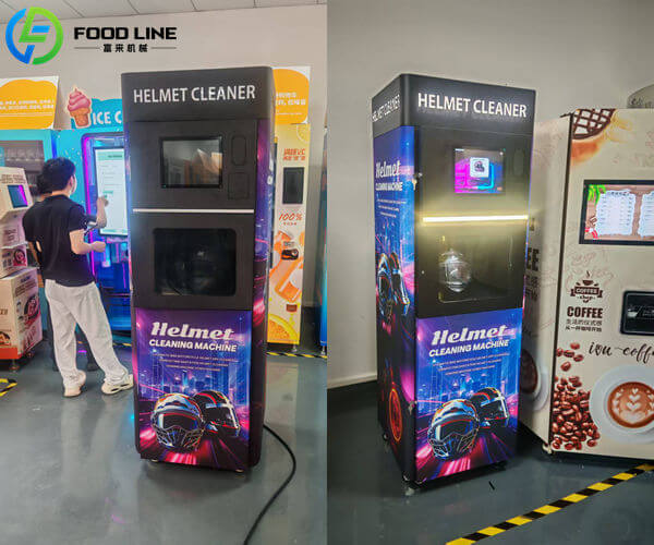 single door helmet cleaner