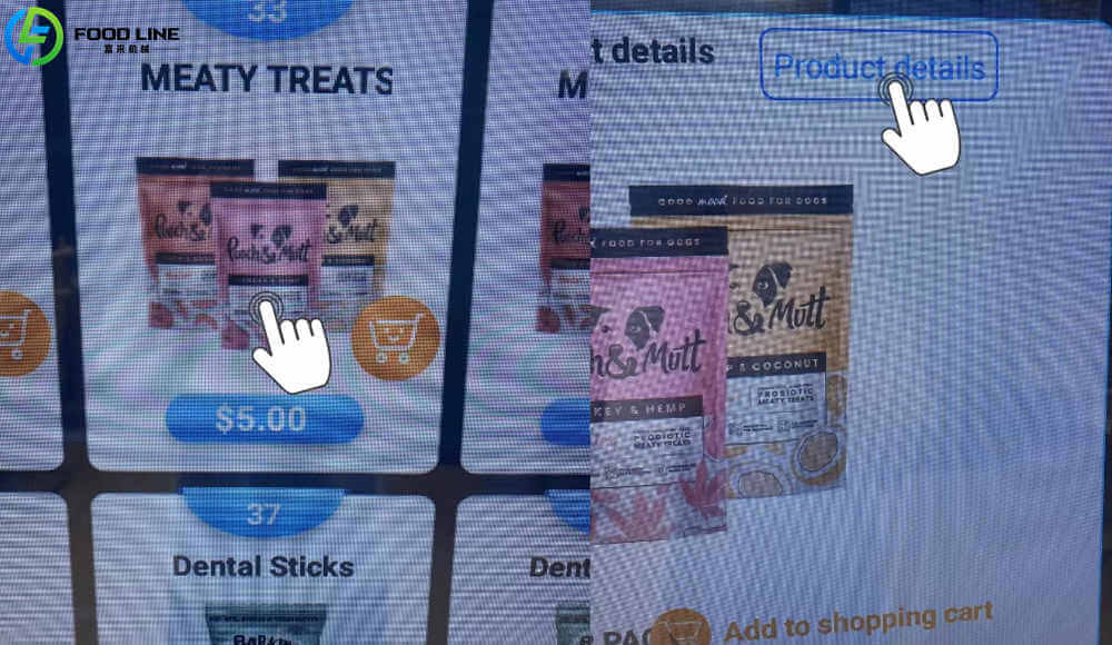 use vending machine to buy pet food