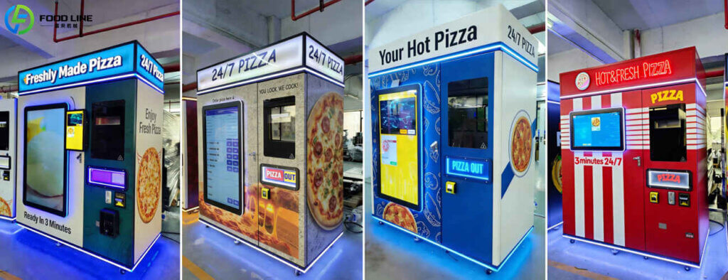 pizza automatic vending machine with customizable appearance