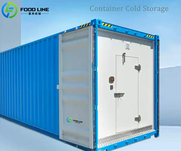 temperature regulated container cold storage