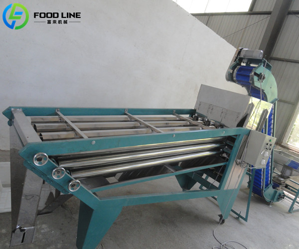three layer multi roller type nut grading machine
