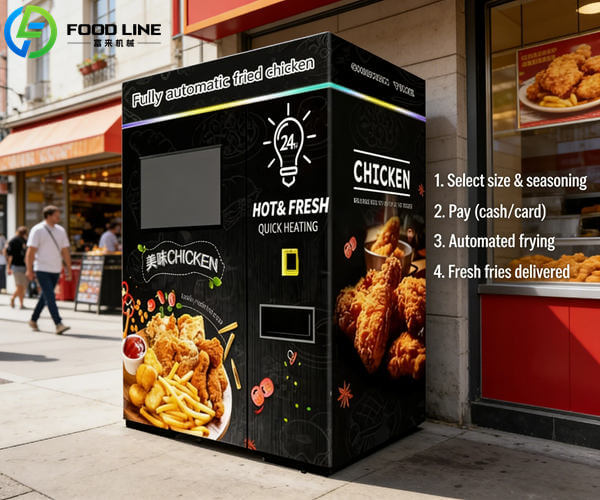 vending equipment fried fries chicken