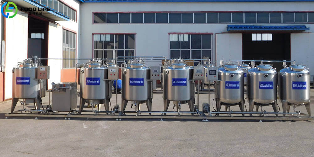 500l yogurt processing line