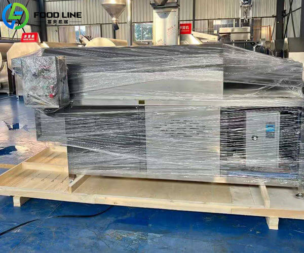 automatic snack roasting machine to be shipped