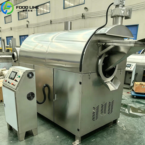 batch type almond roasting machine