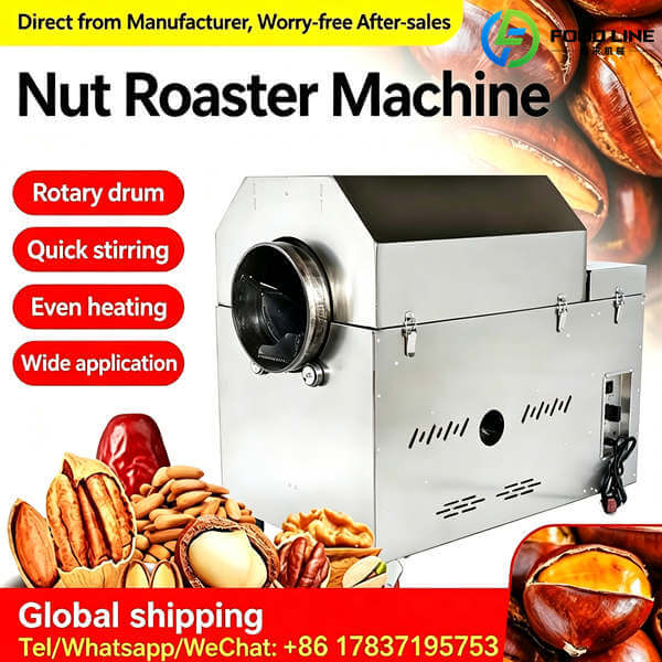 commercial nut roaster machine
