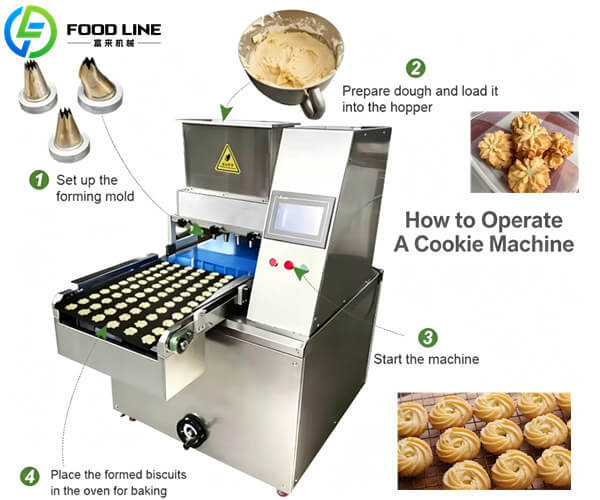 how to operate a cookie machine