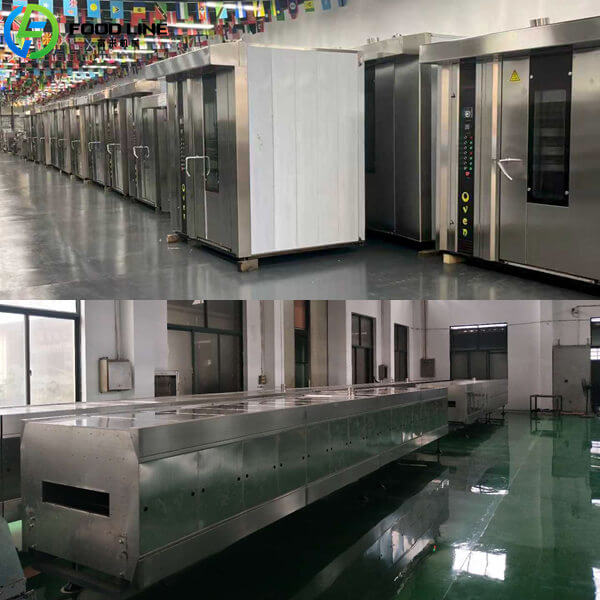 rotary oven and tunnel oven for baking cookies