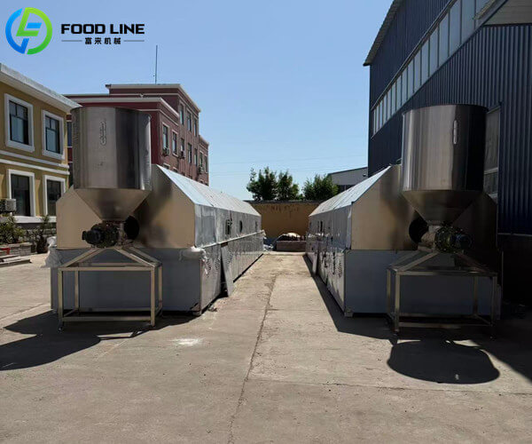 stainless steel continuous nut roaster machine