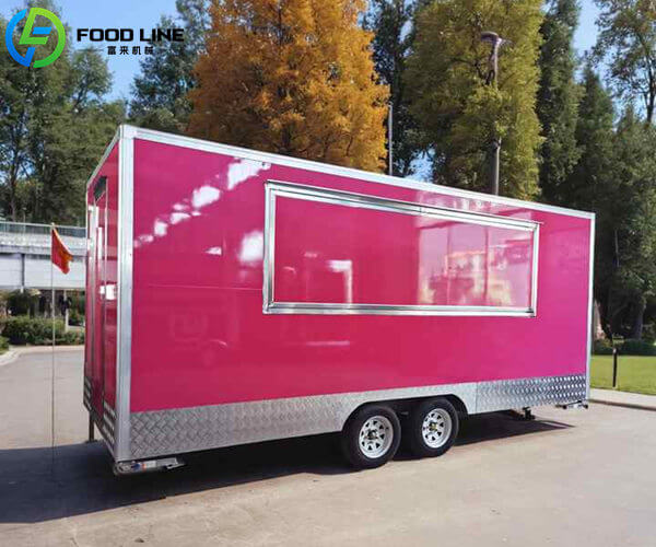 20 feet customized food truck trailer