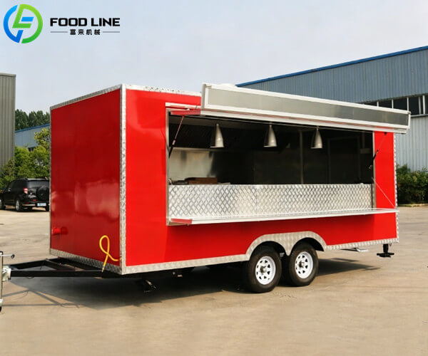 20 foot dual axle fast food trailer