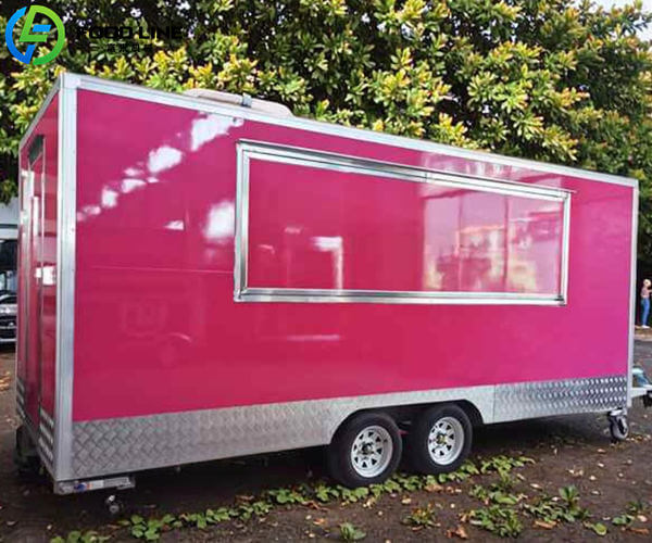 20ft catering trailer for pizza hot dog ice coffee