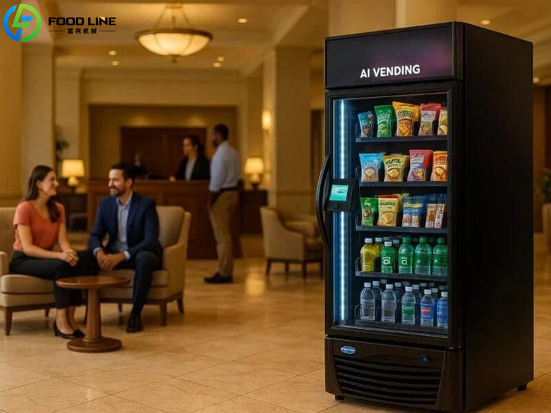 grab and go ai vending machine for commercial use