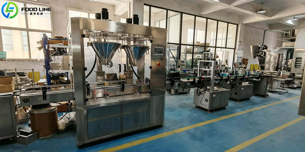 high efficiency powder filling production line