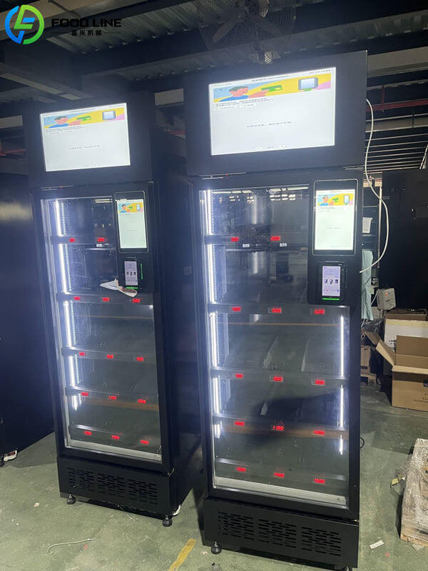 open front vending machine for snacks drinks