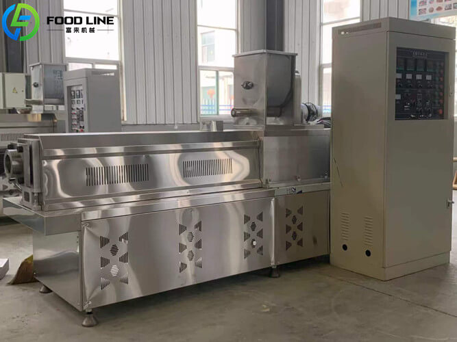 twin screw extrusion machine for various kibble shapes