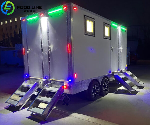 4 stall towable toilet trailer for weddings and festivals
