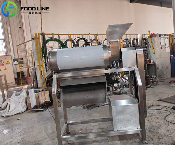 500kg per hour single stage fruit pulper machine