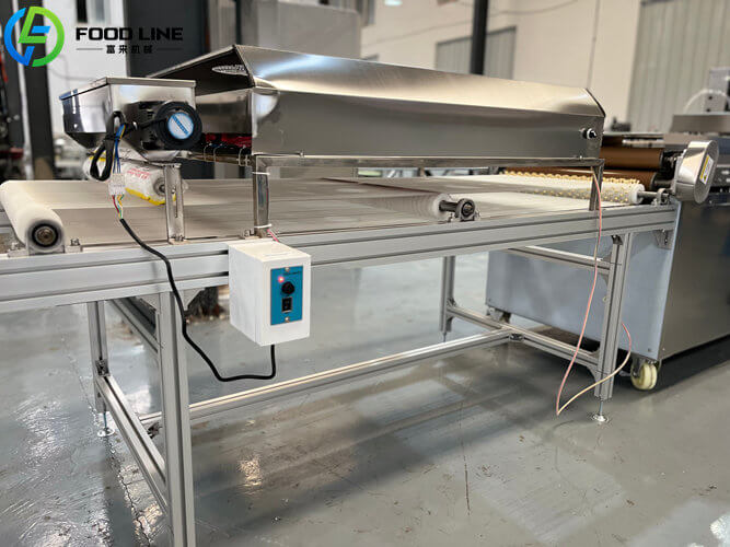 cooling system for industrial tortilla machine