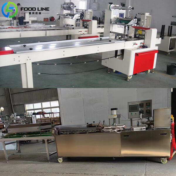 flow wrapping machine and tortilla machine