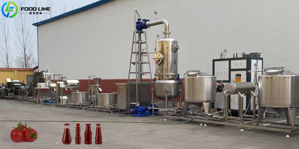high capacity tomato sauce processing line