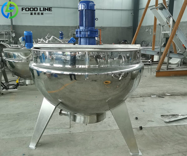 jacketed kettle in ketchup production line