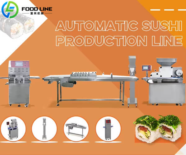 labor saving sushi manufacturing system