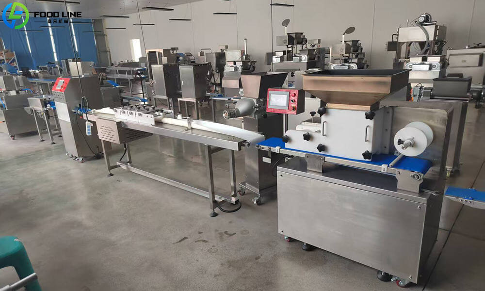 plc controlled sushi making equipment line