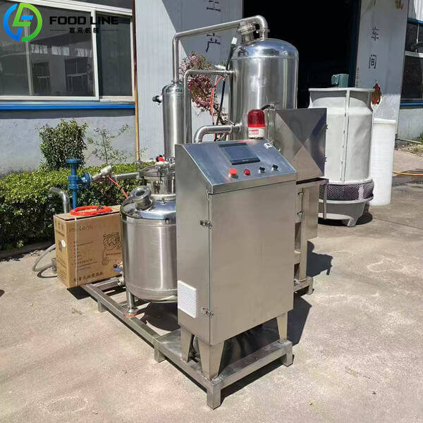 safe vacuum frying system for snack factory