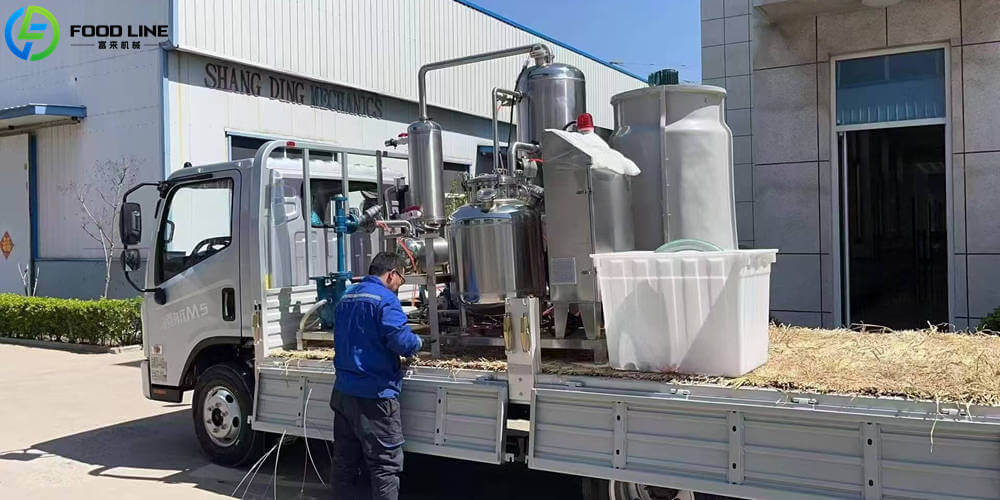 vacuum frying machine ready for shipment