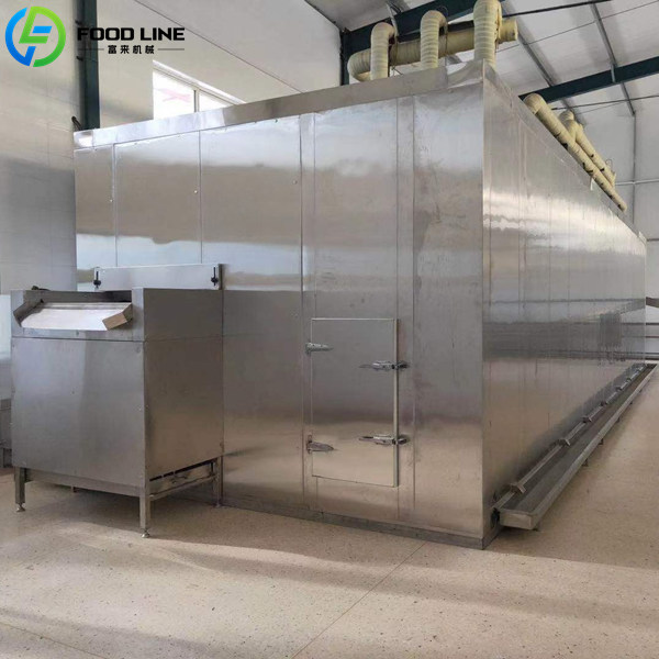 continuous individual quick freezer for frozen food production