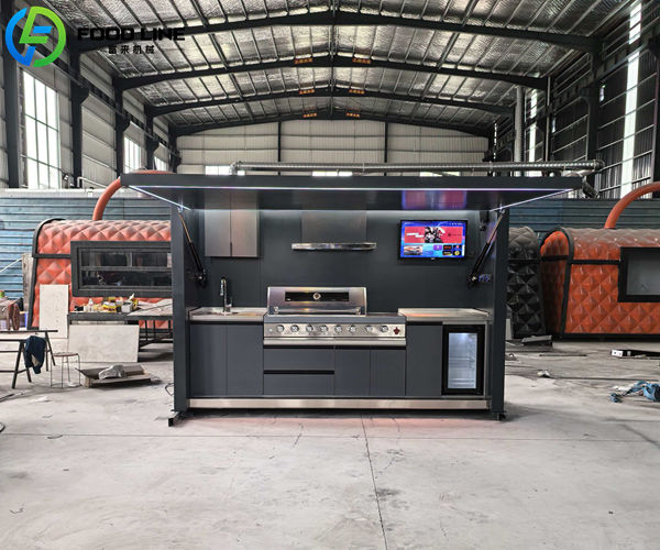 custom outdoor cooking kitchen for sale