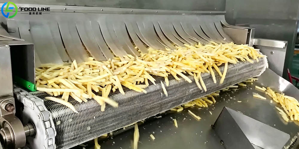 fluidized bed iqf freezer for frozen french fries