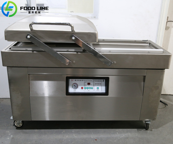 food grade dual chamber vacuum seal pack machine