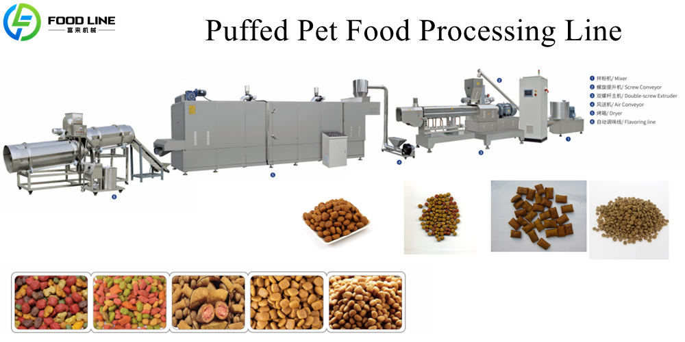 high output dog cat fish food making machines