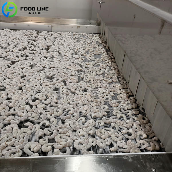 individual quick freezing equipment for individually separated frozen shrimp