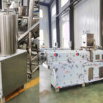 200kg/h Pet Food Processing Machine Line in Russia mixer and twin screw extruder in the pet food production line