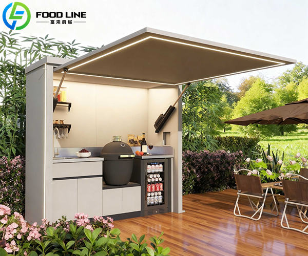 outdoor kitchen for backyard gatherings