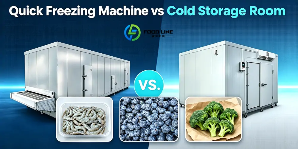 quick freezing machine and cold storage room