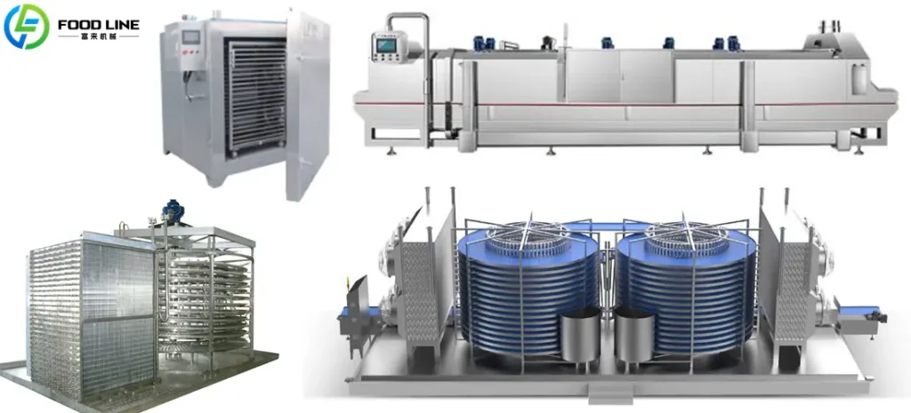 various quick freezing machines