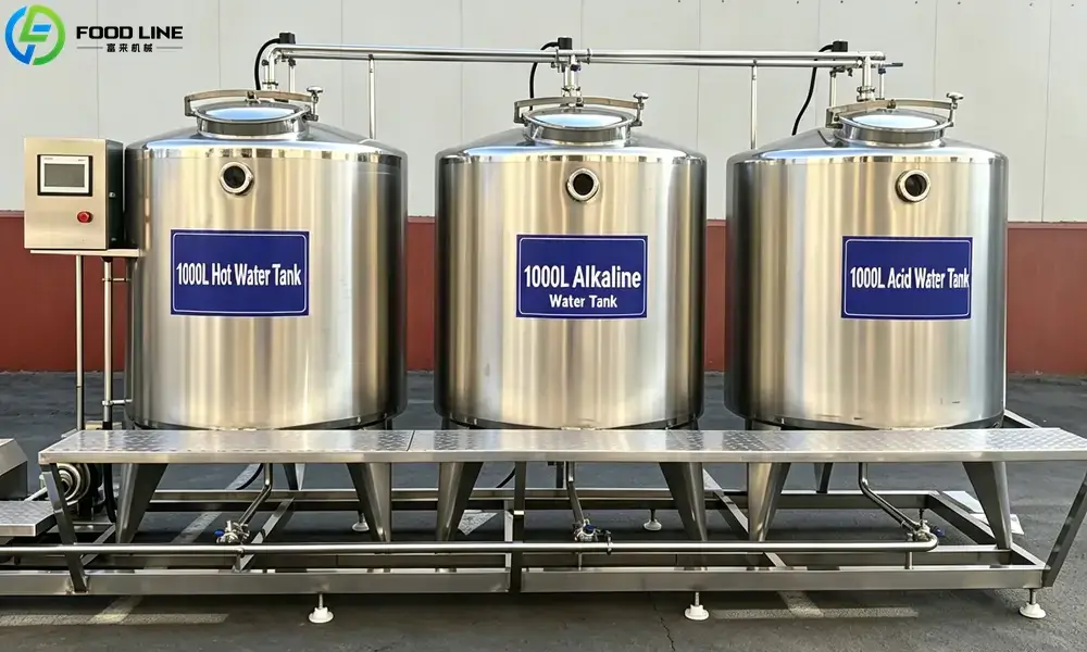 1000L cip machine for dairy processing