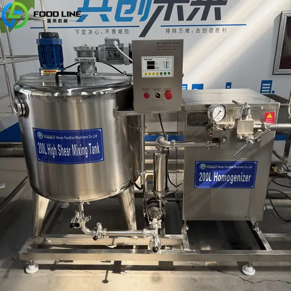 200l high shear mixing tank and homogenizer