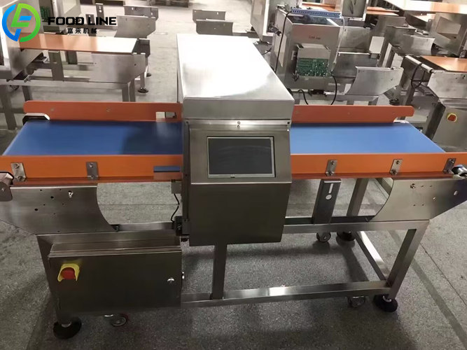 automatic industrial metal detector for meat processing